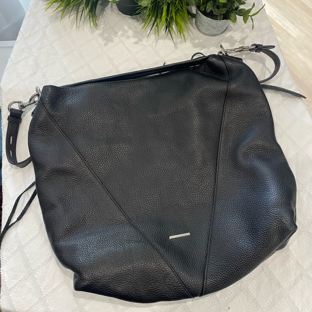 Black Leather Shoulder Bag
